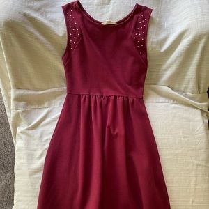 Maroon Fall Dress